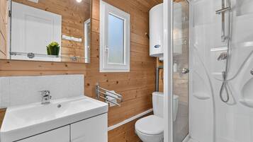 Douche, serviettes fournies