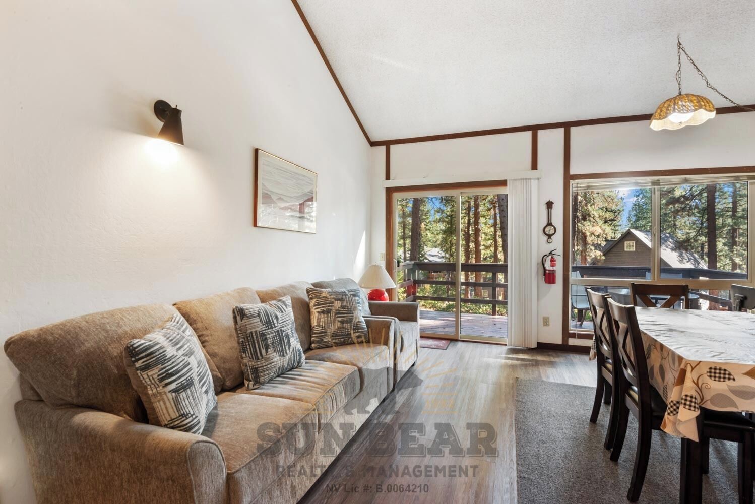 Televisión y chimenea 