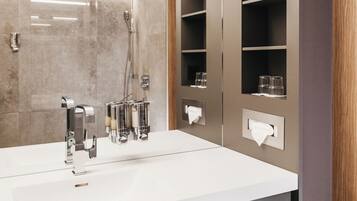 Junior Double Room, Sauna, Mountain View | Bathroom