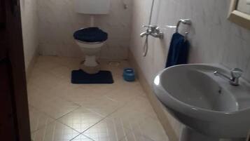 Family House, Hill View | Bathroom | Shower, free toiletries, towels, soap