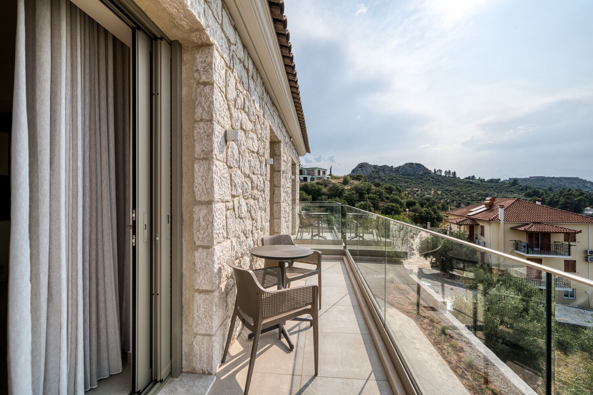 Deluxe Triple Room, Balcony, Sea View | Balcony