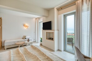 Luksusstudiosviitti, merinäköala | Allergiatestatut vuodevaatteet, ilmaiset minibaarituotteet