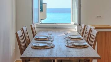 Apartment, Balcony, Sea View | Private kitchen | Fridge, oven, stovetop, dishwasher