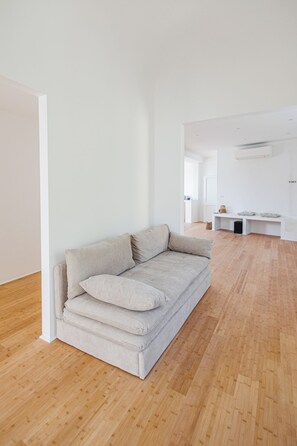 Apartment, Balcony, Sea View | Living area - Newly Renovated Ocean View Flat (Sori)