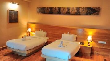 In-room safe, desk, laptop workspace, iron/ironing board