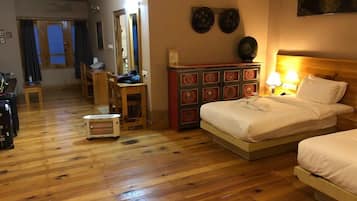 Standard Double or Twin Room, Valley View | In-room safe, desk, laptop workspace, iron/ironing board