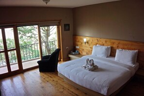 Standard Double or Twin Room, Valley View | In-room safe, desk, laptop workspace, iron/ironing board - Lobesa Resort (Punakha)