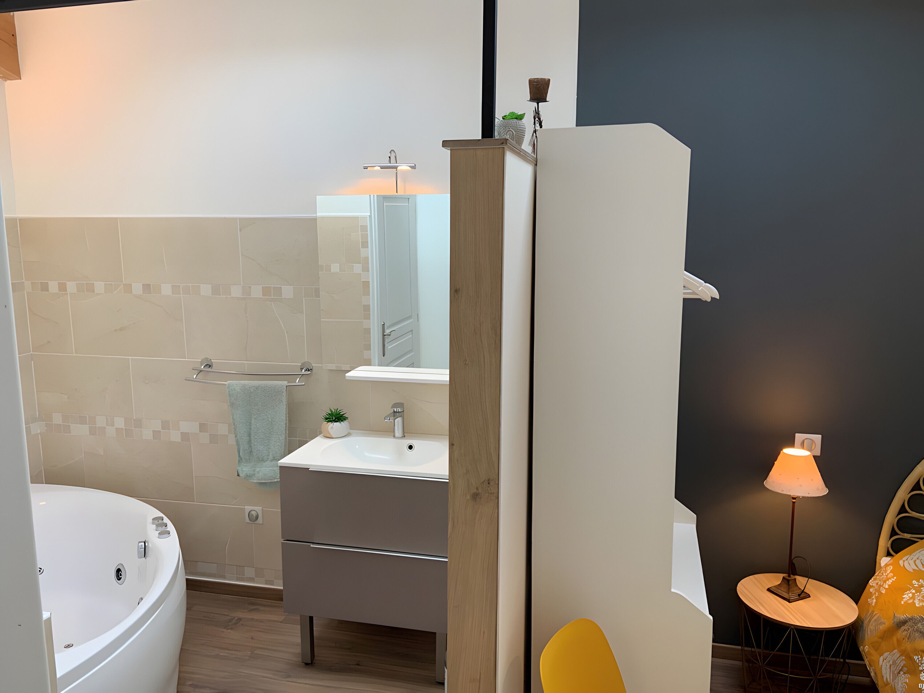 Ducha y secador de pelo