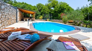 Pool - Villa Risika 1 with pool island Krk by Villas Guid (Risika)