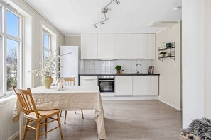 Fridge, oven, stovetop, dishwasher