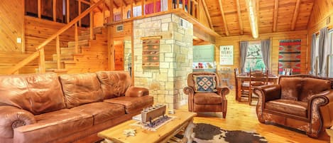 Televisie en een open haard