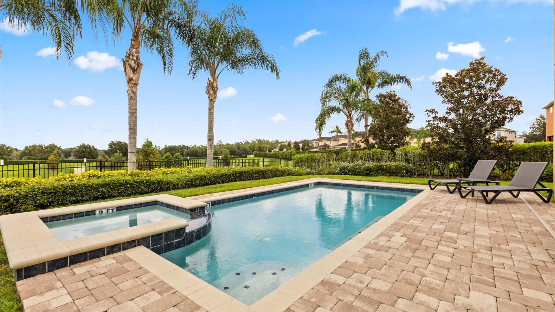 Private outdoor swimming pool