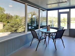 Dining - Tranquil Cove | Lakefront Cabin w. Wraparound Deck + Entertainment Room (Douglas Lake)