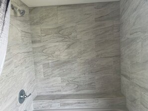Hair dryer, towels, toilet paper
