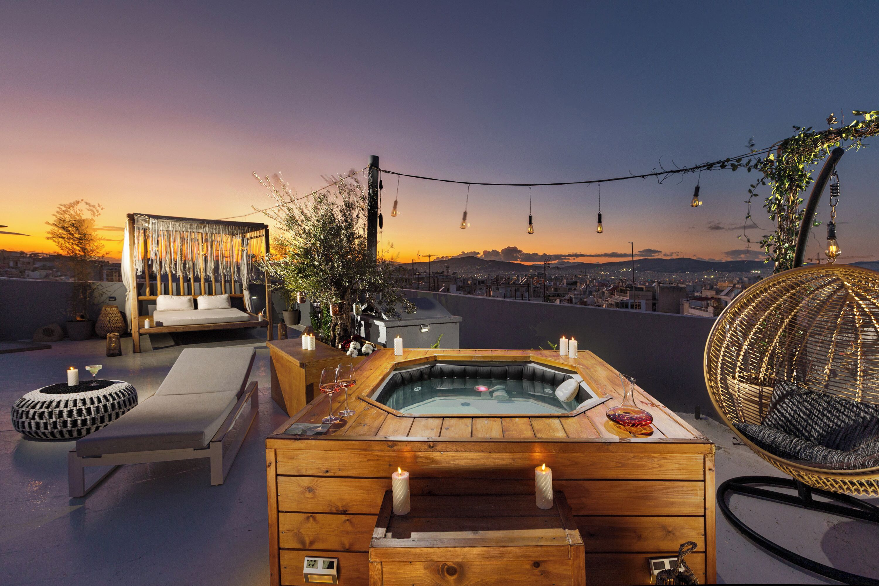 Terrasse sur le toit