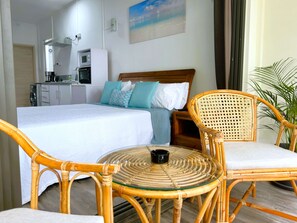 Standard Studio | In-room safe, blackout curtains, free WiFi, bed sheets - Residence Le Point Choisy (Grand-Baie)