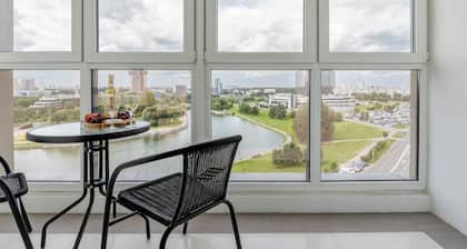 Stylish apartment with a river view