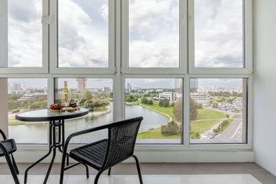 Stylish apartment with a river view