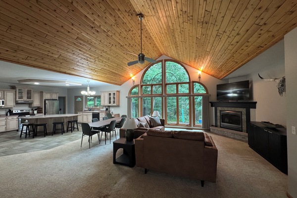 Televisor i llar de foc