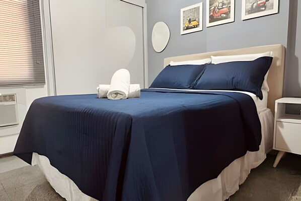 Appartement | Literie hypoallergénique, rideaux d’obscurcissement