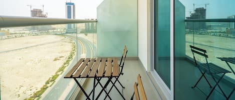 Studio Eksklusif, balkon, pemandangan kota | Balkon