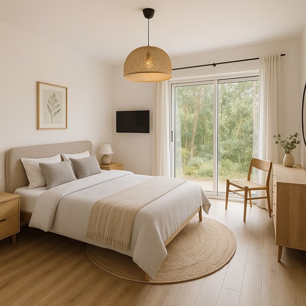 Comfort Double Room, Ensuite | Soundproofing, free WiFi - Les près de Prat (Noaillan)