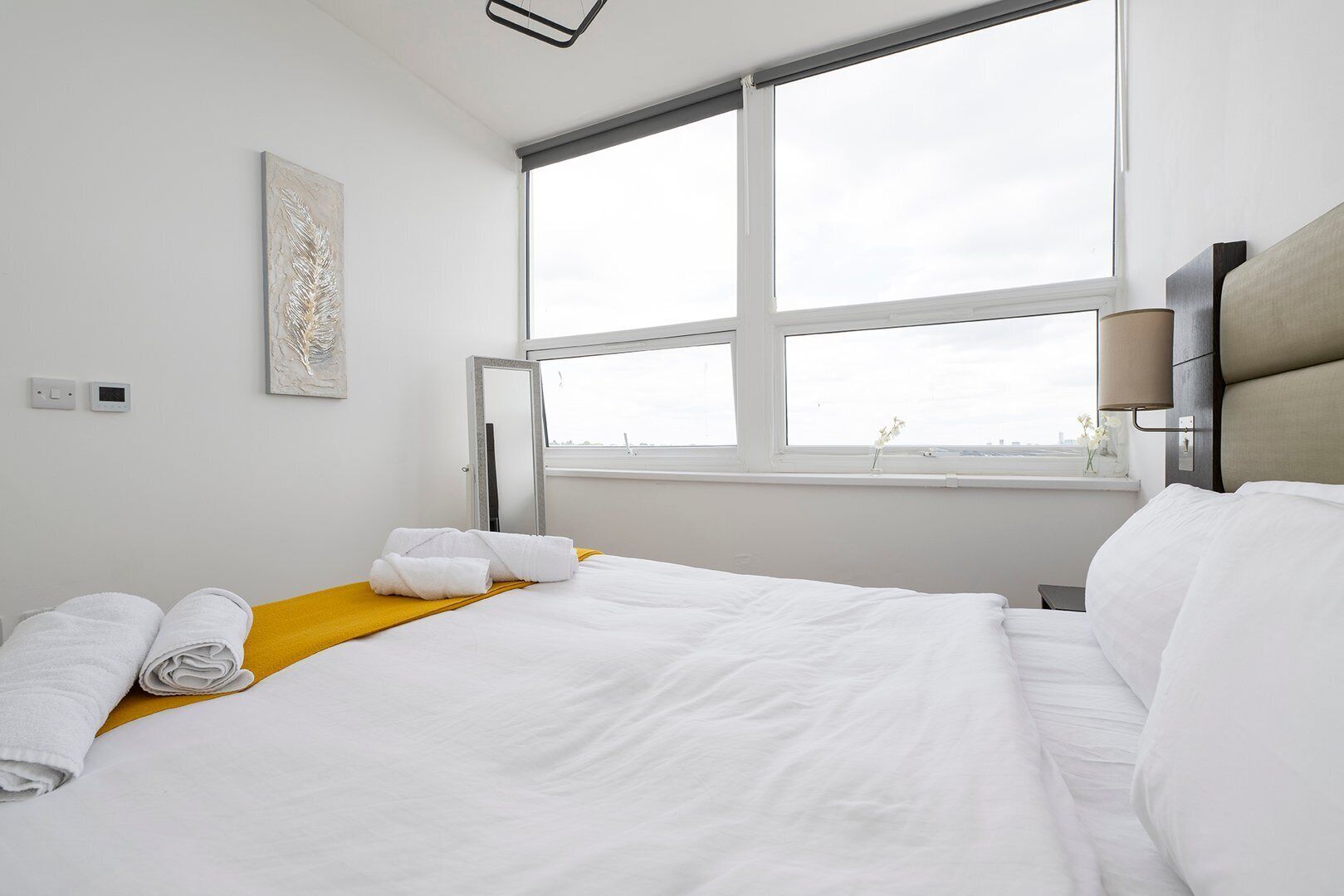 1 bedroom, desk, iron/ironing board, internet