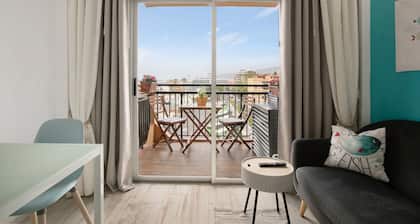 Ferienwohnung 'Cute Studio In The Sun' mit Gemeinschaftspool, Balkon und WLAN