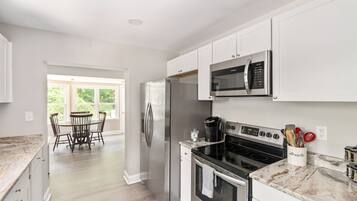 Microwave, oven, stovetop, dishwasher