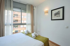 1 bedroom, iron/ironing board, bed sheets