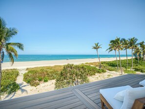 On the beach, fishing - Sandrift Villa 1072- Luxury Beachfront Villa On Captiva! (Captiva)