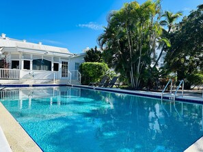 A heated pool