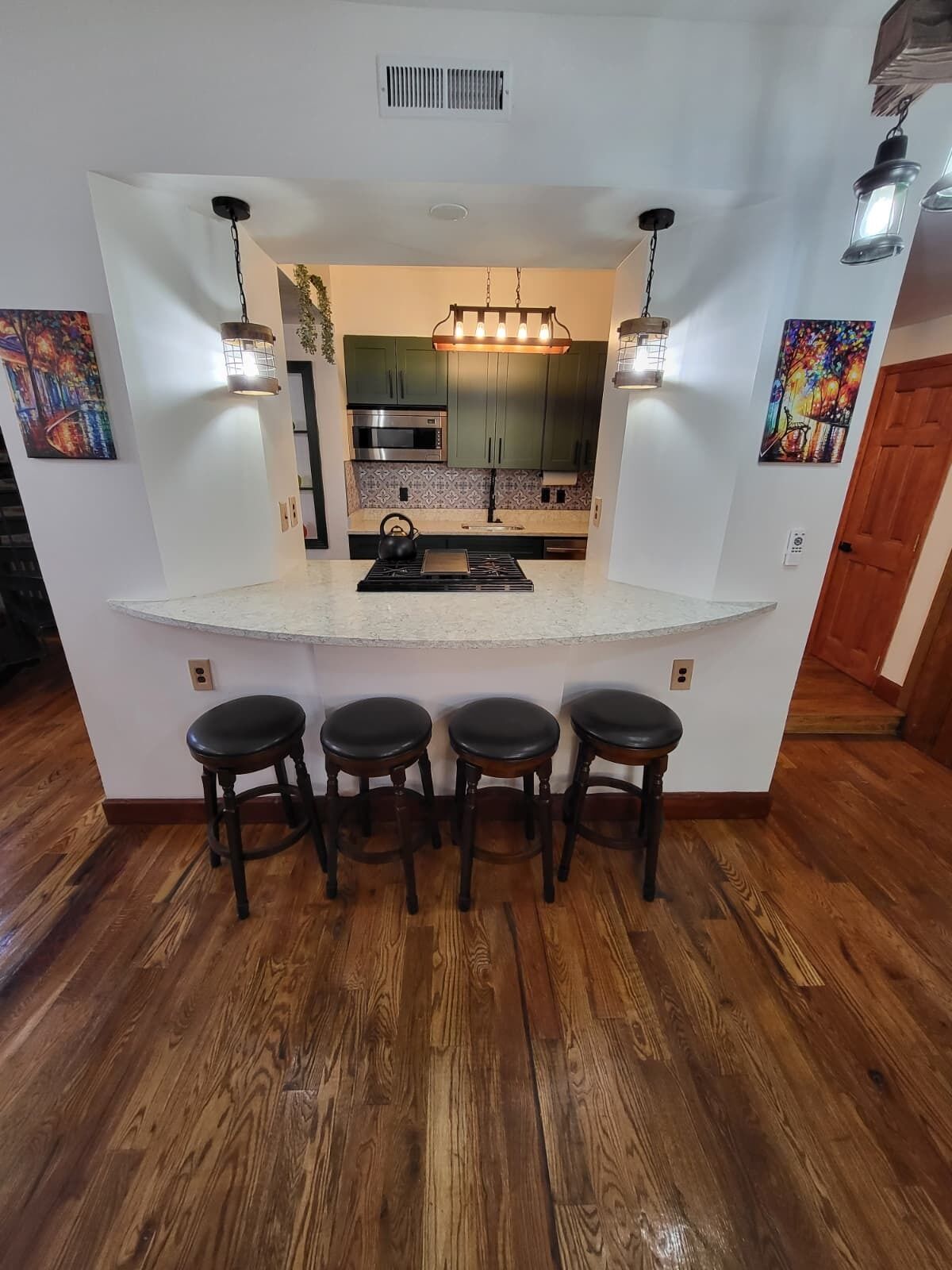 Microwave, oven, stovetop, dishwasher