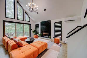 TV connectée, cheminée