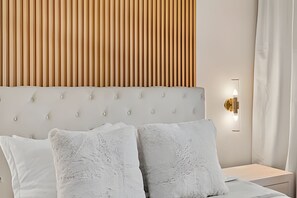 5 habitaciones, tabla de planchar con plancha y ropa de cama 