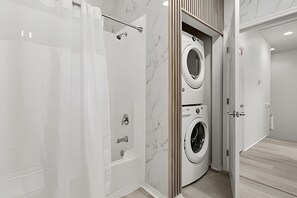 Hair dryer, towels