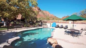 A heated pool