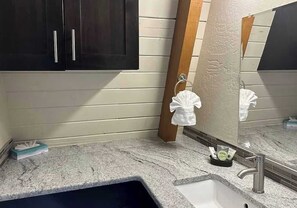 Hair dryer, towels