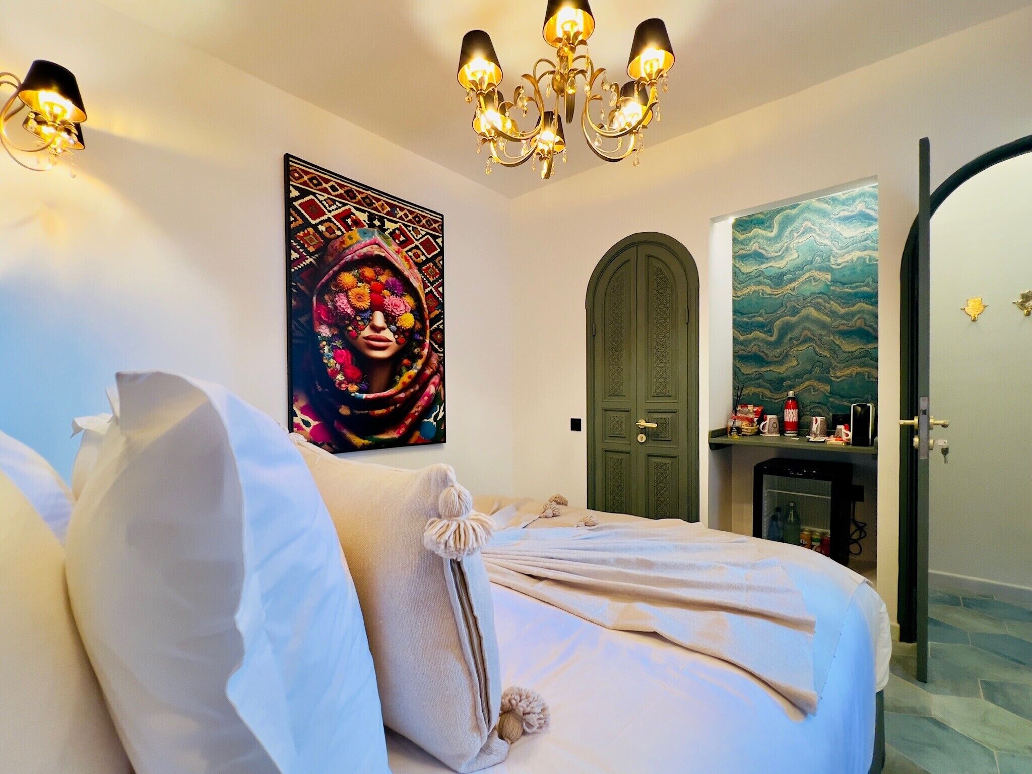 Romantic Double Room | Premium bedding, pillow-top beds, minibar, in-room safe
