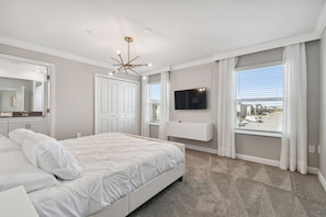 Blackout curtains, iron/ironing board, travel cot, free WiFi