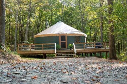 Urban Pine Yurt- Hocking Hills Yurts
