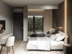 2 bedrooms, in-room safe, desk, iron/ironing board