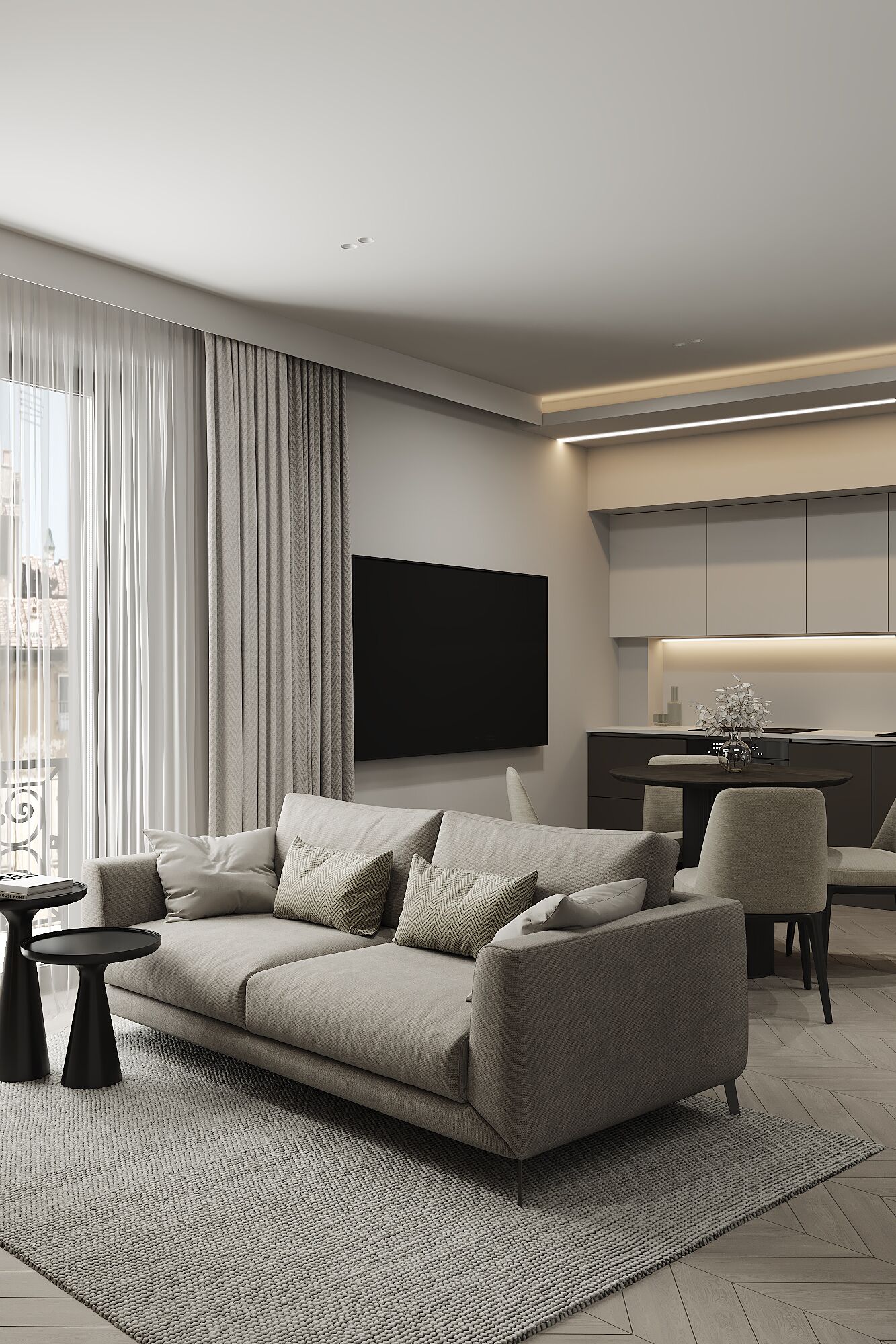 Smart-TV, Bücher, Stereoanlage