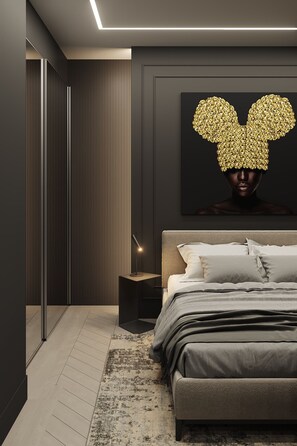 1 Schlafzimmer, Zimmersafe, Bügeleisen/Bügelbrett, Reisekinderbett