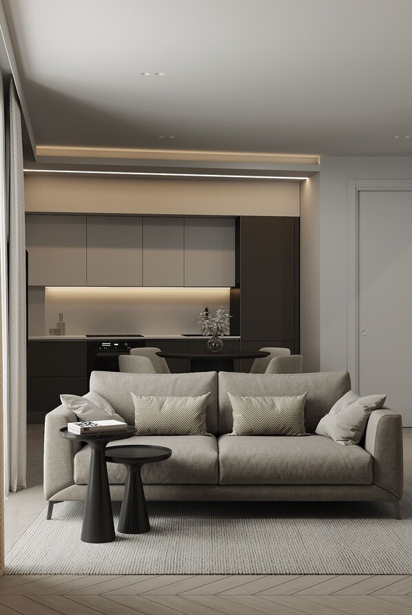 Smart TV, books, stereo