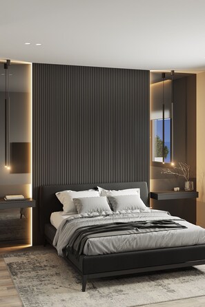 2 عدّة غرف نوم ومكواة/لوح كي وخدمة الإنترنت وملاءات أسرّة