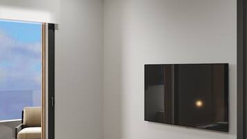 1 camera, una cassaforte in camera, ferro/asse da stiro