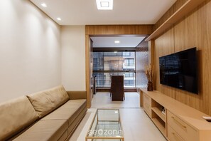 Basic Apartment | Living area | 32-inch Smart TV with digital channels