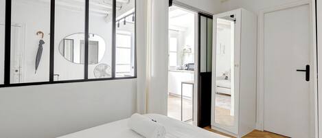 1 bedroom, iron/ironing board, travel crib, WiFi