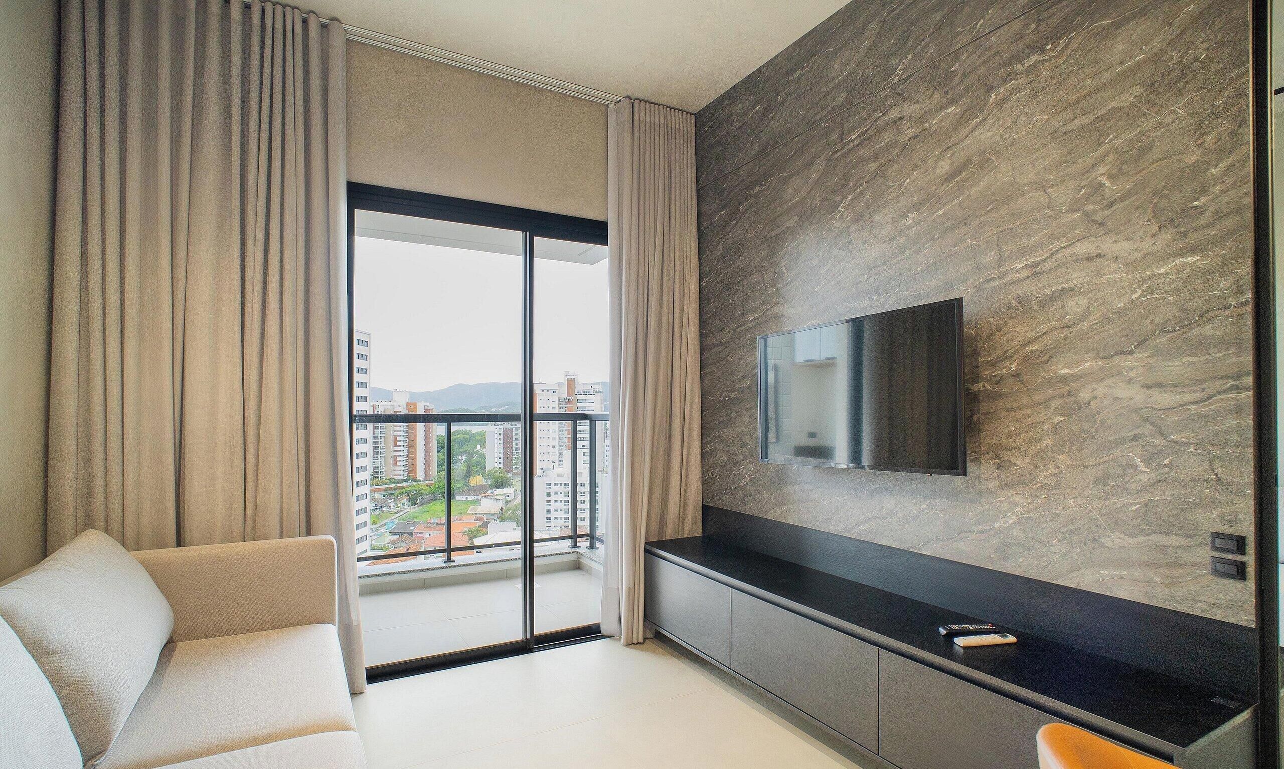 Basic Apartment | Living area | 32-inch Smart TV with digital channels